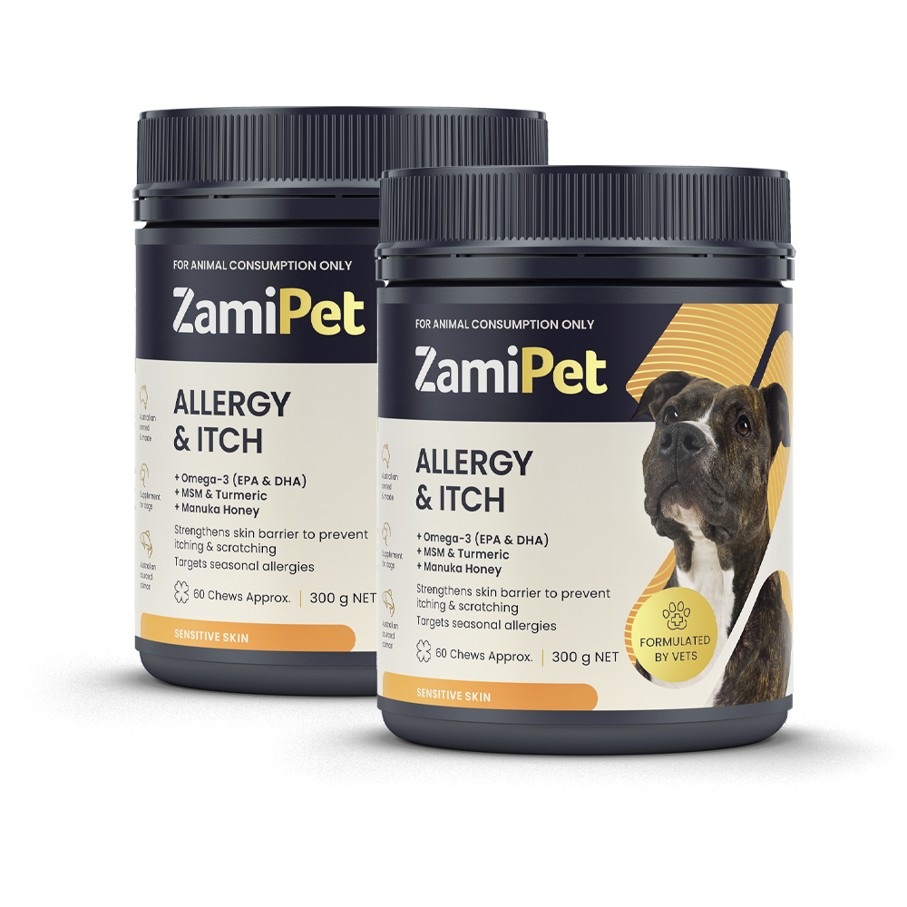 ZamiPet Allergy & Itch 300g Dog Supplement Double Pack