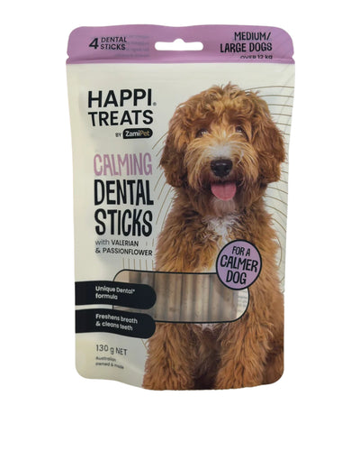 HappiTreats by ZamiPet Calming Dental Sticks - Medium/Large Dogs