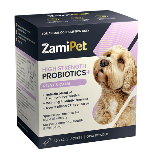 Zamipet Probiotics for Dogs Relax and Calm to Relieve Dog Anxiety ZamiPet