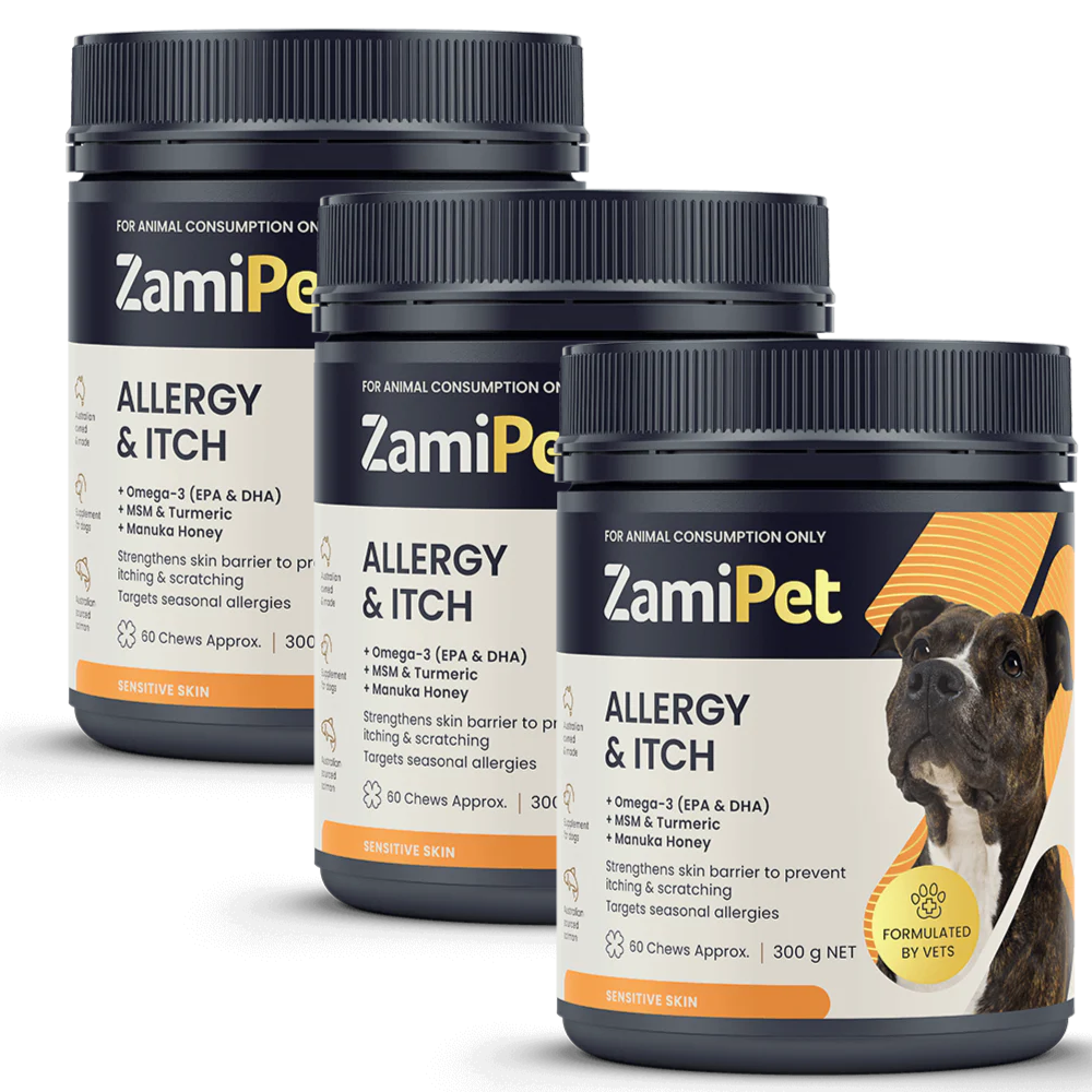 ZamiPet Allergy & Itch Dog Supplement Triple Pack