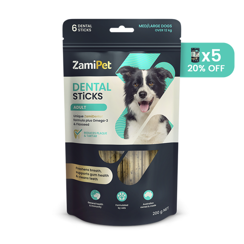 ZamiPet Dental Sticks Mega Pack for Adult Med/Large Dogs