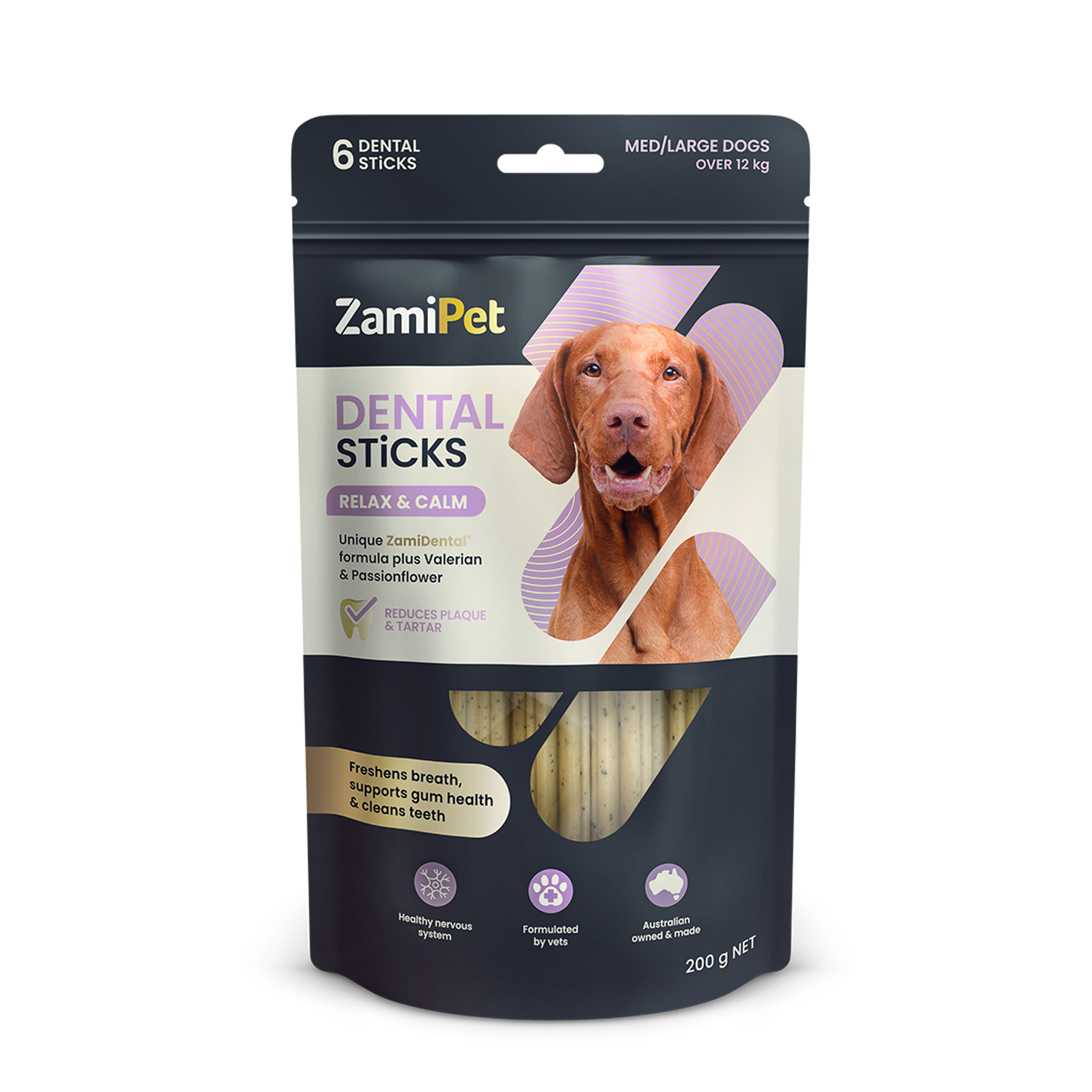 ZamiPet Dental Sticks Relax & Calm - Med/Large Dogs