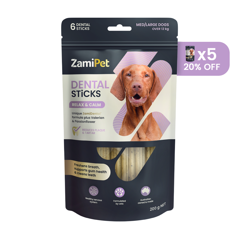 ZamiPet Dental Sticks Relax & Calm Mega Pack for Med/Large Dogs