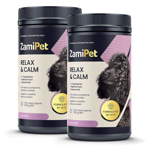 ZamiPet Relax and Calm 500g Dog Supplement Double Pack