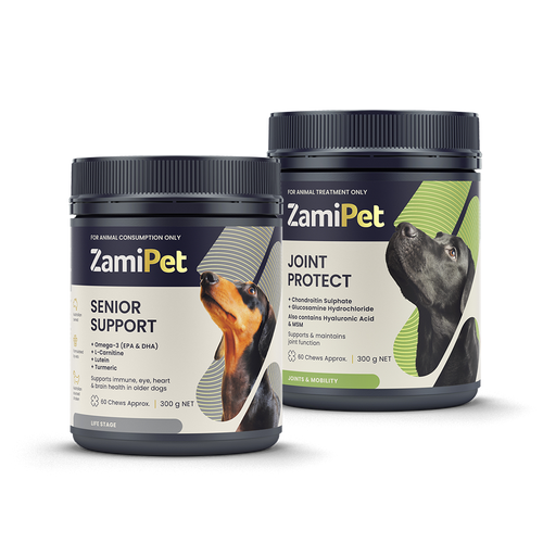 ZamiPet Senior Support and Joint Protect Supplement Bundle