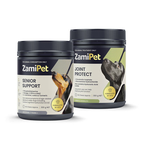 ZamiPet Senior Support and Joint Protect Supplement Bundle